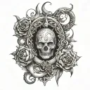 surrender to change or suffer in a loop made tattoo design idea