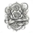 surrender to change or suffer in a loop made tattoo design idea