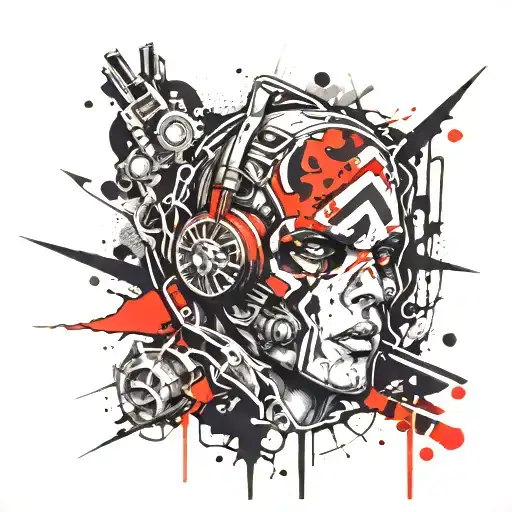 Borderlands 2 Pyscho tattoo design idea