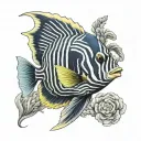 emperor angelfish tattoo design idea