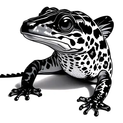 Leopard Gecko tattoo design idea