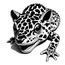 Leopard Gecko tattoo design idea