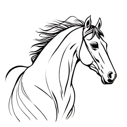 racehorse tattoo design idea