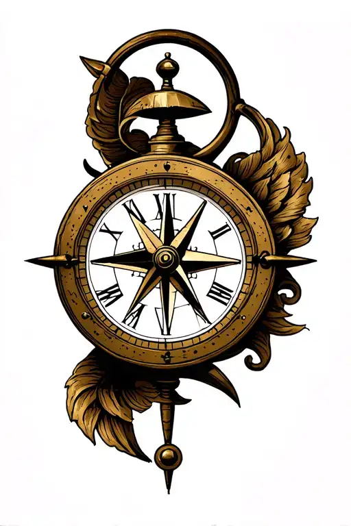 142+ Half Compass Half Clock Tattoo Ideas in 2026 BlackInk AI