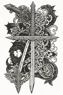 stormlight archives oathbringer sword tattoo design idea