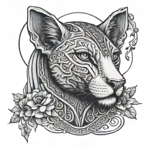 Spine tattoo of sekhmet sexy line work tattoo tattoo design idea