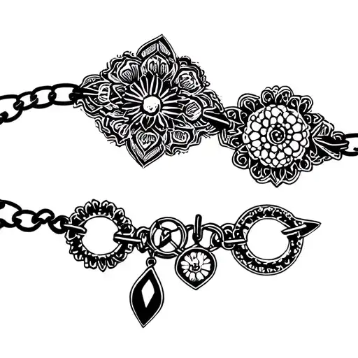 charm bracelet tattoo tattoo design idea