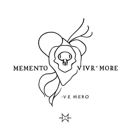 Memento Vivere Memento Mori tattoo design idea