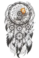dream catcher tattoo design idea