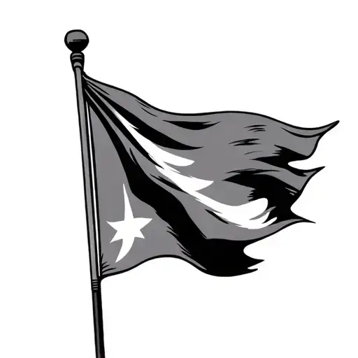 Golf Flag tattoo design idea