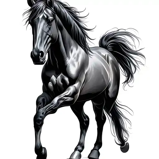 Horse, gemini, and 2002 tattoo design idea