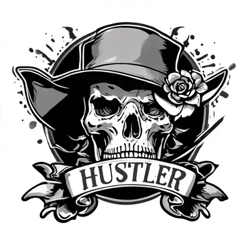 Hustler tattoo design idea