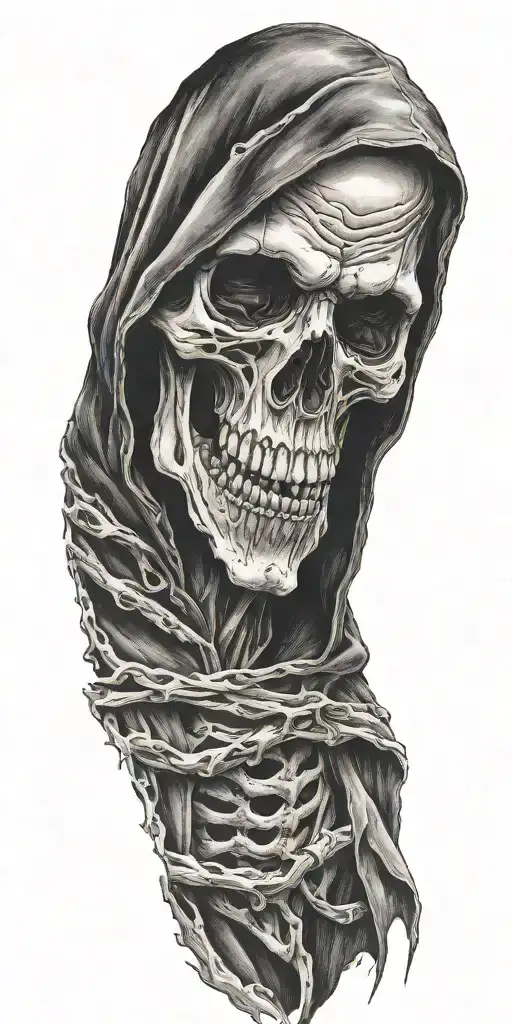 grim reaper tattoo design idea