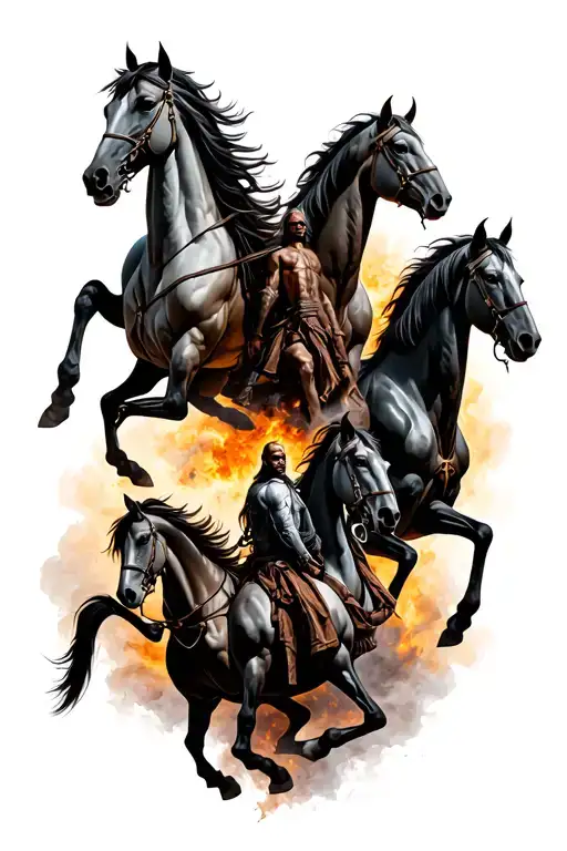 four horseman of the apocalypse  tattoo design idea