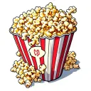 popcorn tattoo design idea