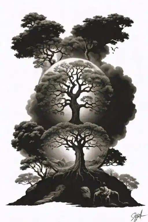 The Tree of Life (Genesis 2:9 / Revelation 22:2) tattoo design idea