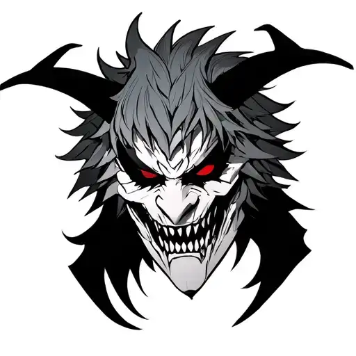 Ichigo Hollow Mask devil tattoo design idea
