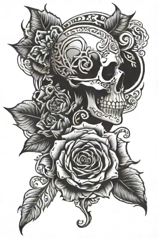 ARM TATTOO WITH GOOD LUCK tattoo design idea