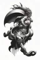 for every action, there is an equal and opposite reaction    tattoo design idea