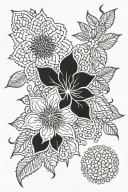 lace patterns tattoo design idea