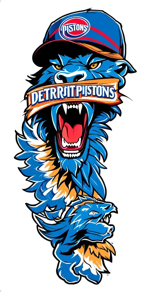 Detroit lions Detroit pistons tattoo design idea