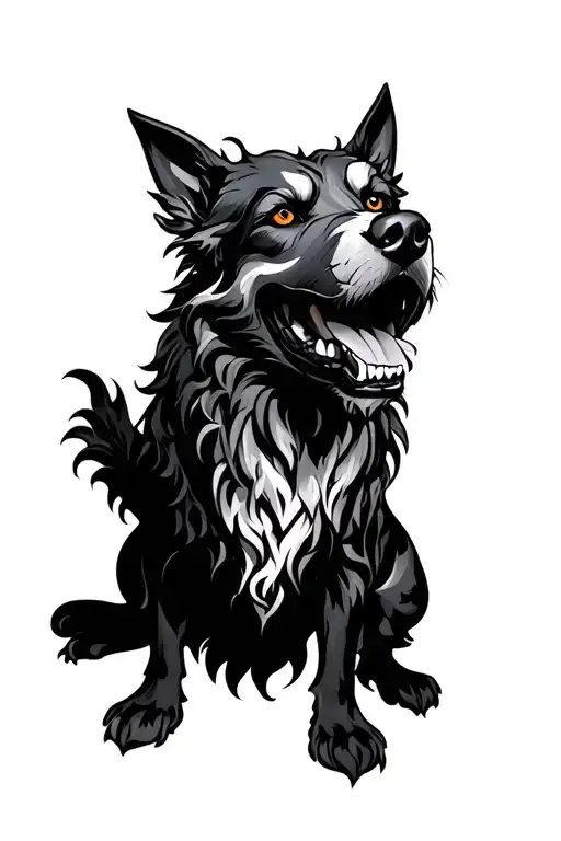 Cerberus tattoo design idea
