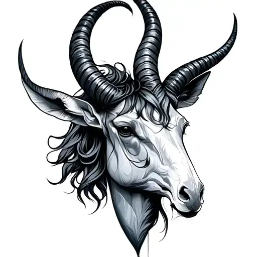 Capricorn And Libra tattoo design idea