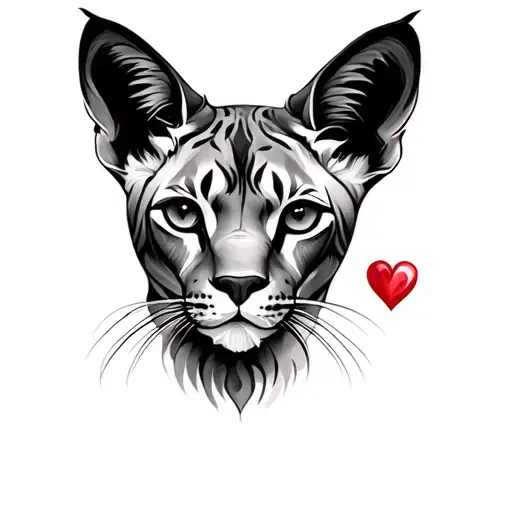 Nala and a heart tattoo design idea