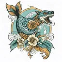 Alaska in remembrance of grandfather   tattoo design idea