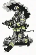 firefighter, cancer, canada outdoors arm sleeve, history tattoo design idea