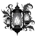 Three fire lanterns from Rapunzel  tattoo design idea