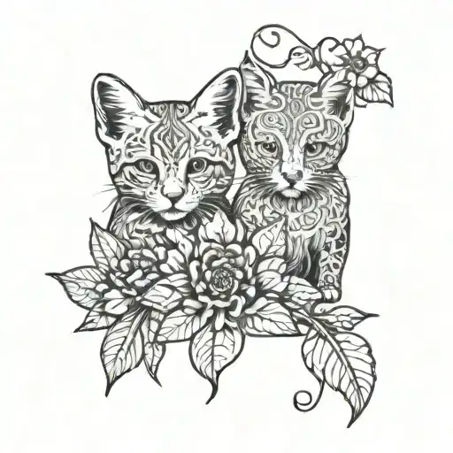 niece and nephew tattoo design idea