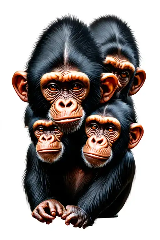 3 Wise Monkeys tattoo design idea