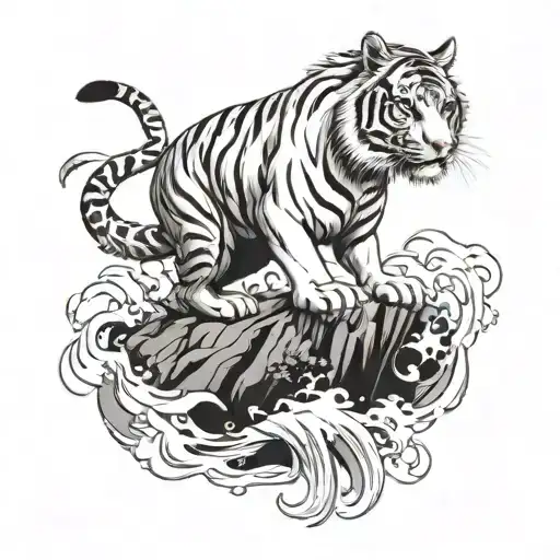 Finish my tattoo sleeve. I have a Japanese tiger on my forearm with waves although I want to fill out the rest of my arm tattoo design idea