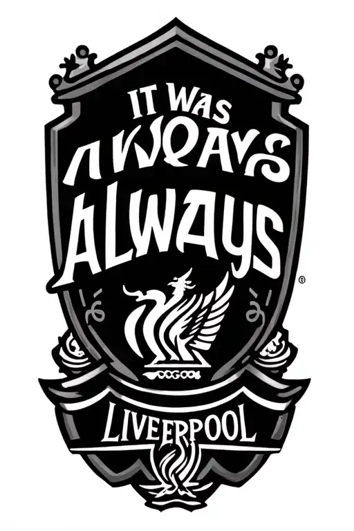 "It was always Liverpool " Color tattoo based tattoo design idea