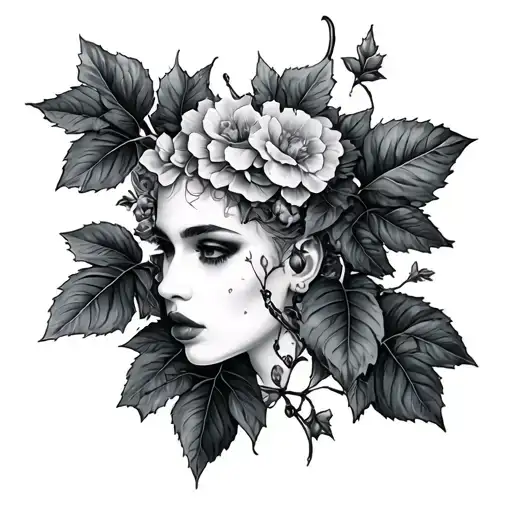 Ivy tattoo design idea