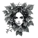 Ivy tattoo design idea