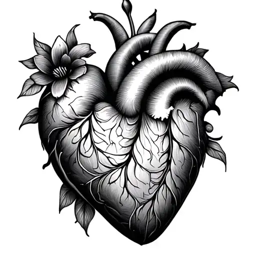 Heart Mandala tattoo design idea