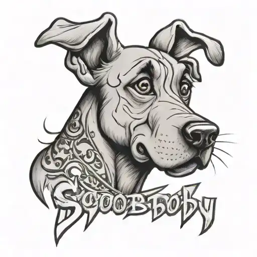scooby script tattoo tattoo design idea