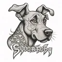 scooby script tattoo tattoo design idea