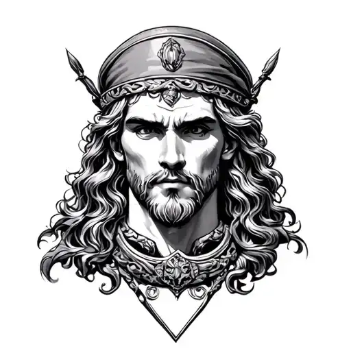 Neptune, skipper, marinar tattoo design idea