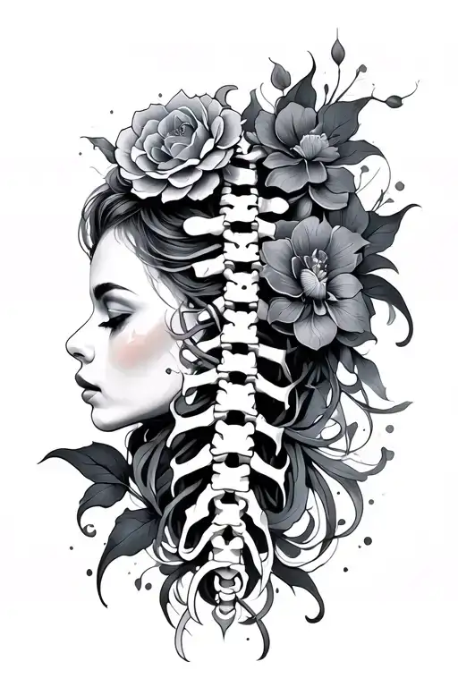 spine tattoo women tattoo design idea