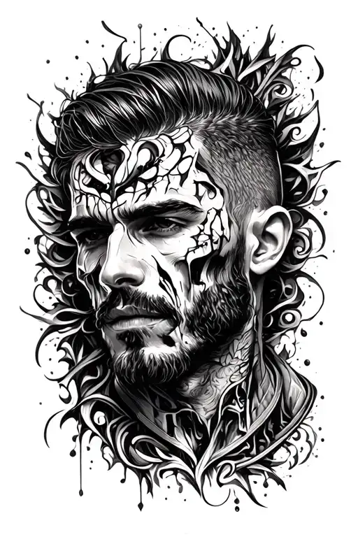 A man who has been destroyed in a thousand ways knows a thousand ways to rebuild himself. tattoo design idea