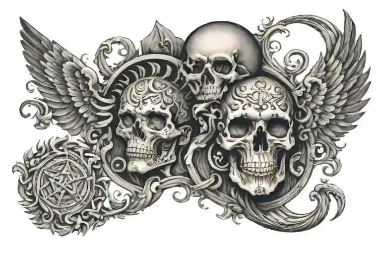 God exist 360 degrees tattoo tattoo design idea