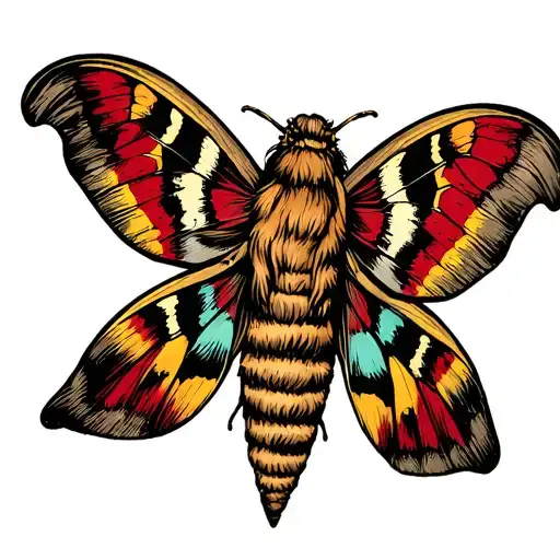 Bray Wyatt Moth tattoo design idea