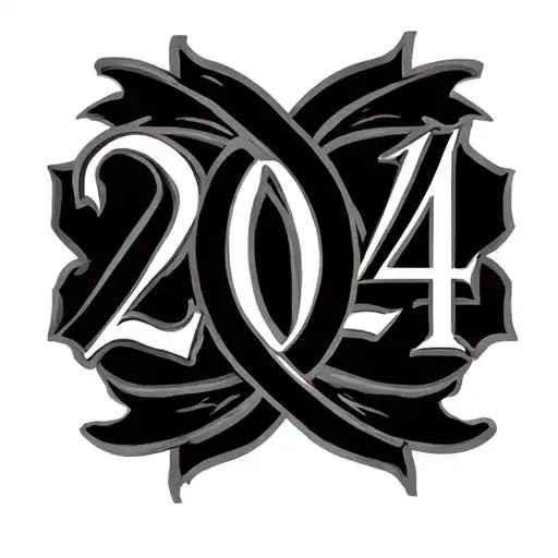 roman numeral for 2024 tattoo design idea