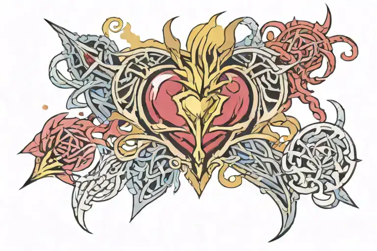 change of heart yu-gi-oh card tattoo design idea