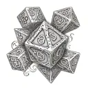 Dnd Dice tattoo design idea
