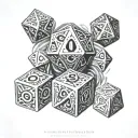 Dnd Dice tattoo design idea