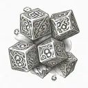 Dnd Dice tattoo design idea